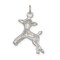 Sterling Silver Lamb Charm Pendant Animal Jewelry 20mm x 20mm